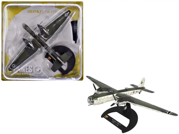 Heinkel He 177 Bomber Aircraft "II./KG 40 Bordeaux France" (1942) German Luftwaffe 1/144 Diecast Model Airplane by Luppa #1