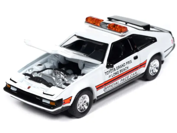 1983 Toyota Celica Supra "Toyota Grand Prix of Long Beach Official Pace Car" White "Import Legends" Series 1/64 Diecast Model Car by Auto World #3