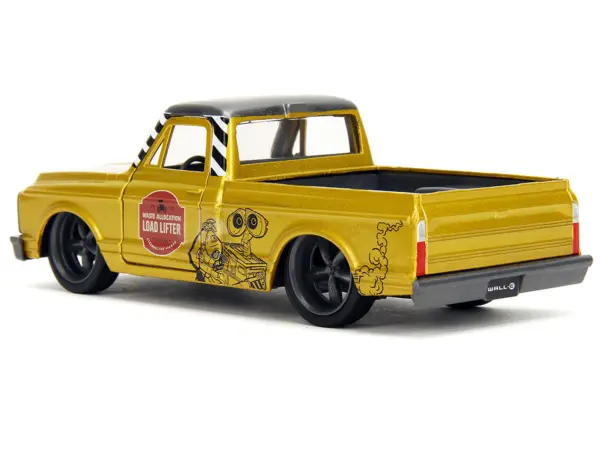 1972 Chevrolet Cheyenne Pickup Truck Gold Metallic with Gray Top "Wall-E" (2008) Movie "Hollywood Rides" Series 1/32 Diecast Model Car by Jada #5