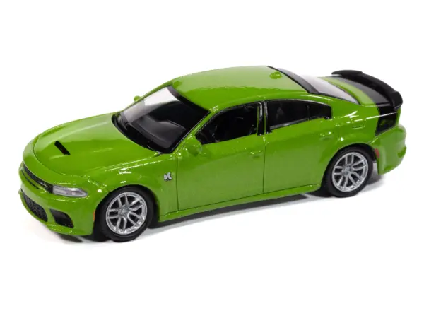 2023 Dodge Charger R/T Scat Pack Swinger Sublime Green Metallic "Modern Muscle" Series 1/64 Diecast Model Car by Auto World #3