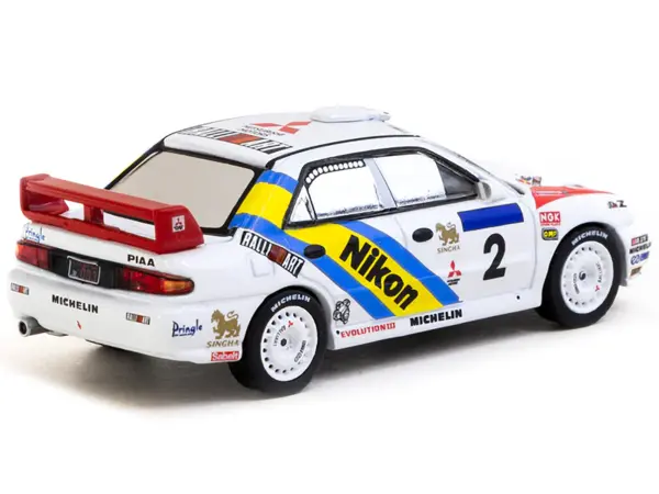 Mitsubishi Lancer Evolution III #2 Kenneth Eriksson - Staffan Parmander Winner "Hong Kong-Beijing Rally" (1995) "Global64" Series 1/64 Diecast Model by Tarmac Works #2