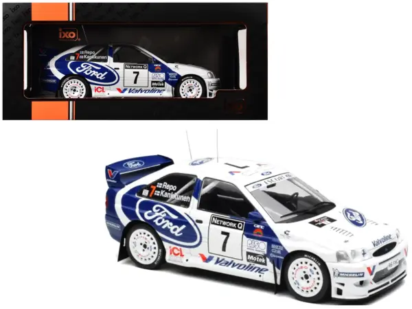 Ford Escort WRC #7 Juha Kankkunen - Juha Repo 2nd Place "RAC Rally" (1998) 1/18 Diecast Model Car by IXO Models #1