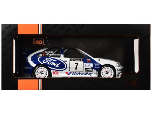 Ford Escort WRC #7 Juha Kankkunen - Juha Repo 2nd Place "RAC Rally" (1998) 1/18 Diecast Model Car by IXO Models #3