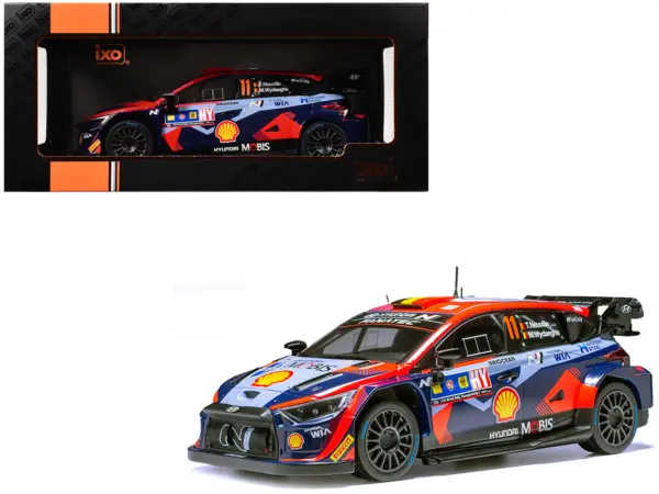 Hyundai i20 N Rally1 #11 Thierry Neuville - Martijn Wydaeghe Winner "Central European Rally" (2023) 1/18 Diecast Model Car by IXO Models #1