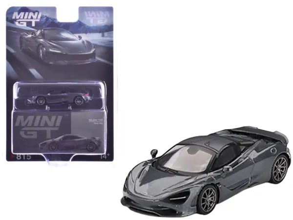 McLaren 750S Saros Gray Limited Edition 1/64 Diecast Model Car by Mini GT #1