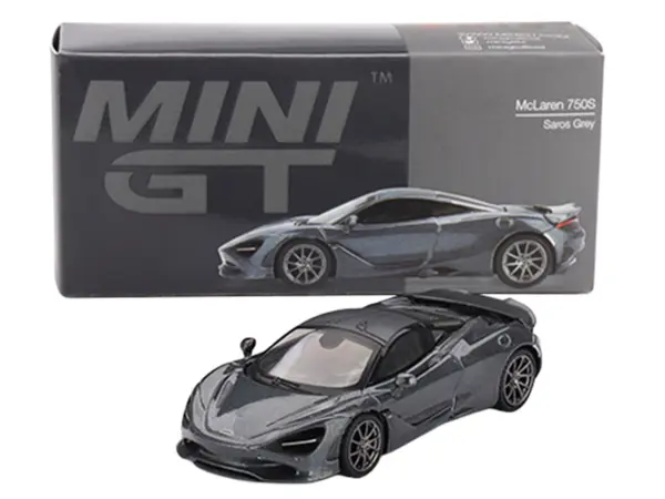 McLaren 750S Saros Gray Limited Edition 1/64 Diecast Model Car by Mini GT #3