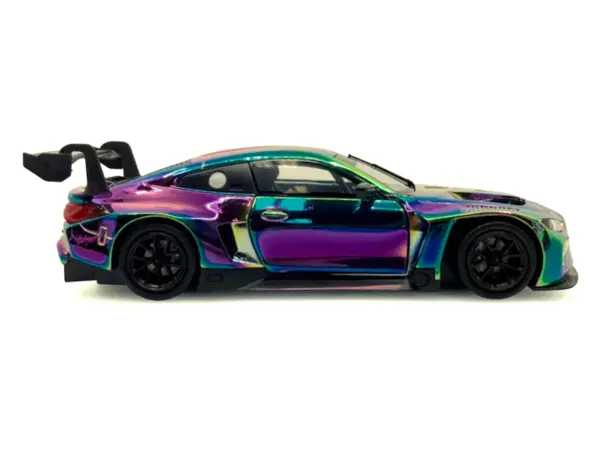 BMW M4 GT3 Chameleon Chrome "Custom Wrap" Series 1/24 Diecast Model Car by Motormax #3