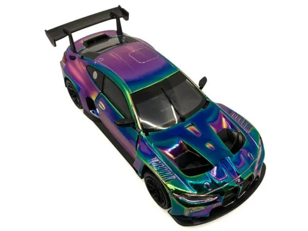 BMW M4 GT3 Chameleon Chrome "Custom Wrap" Series 1/24 Diecast Model Car by Motormax #5