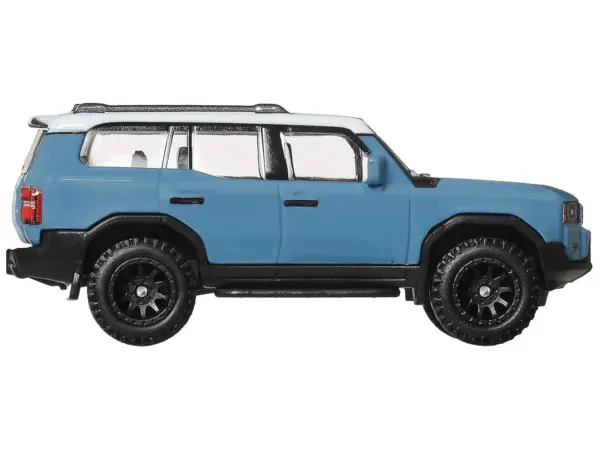 2024 Toyota Land Cruiser Blue with White Top "HW Off Road" Series Diecast Model Car by Hot Wheels #2