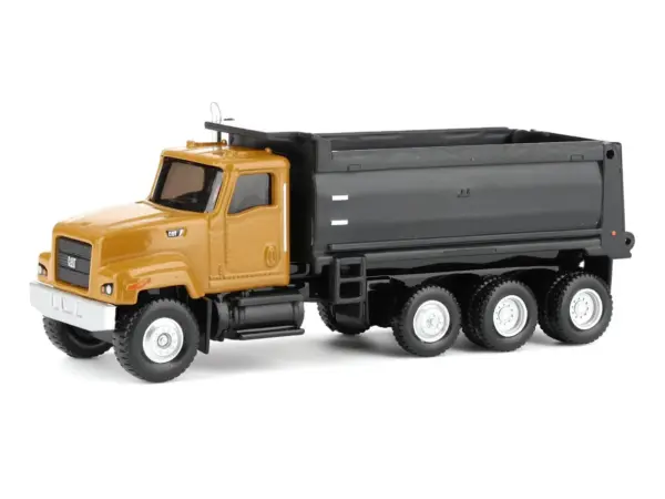 CAT Caterpillar CT681 Dump Truck Yellow 1/87 (HO) Diecast Model by Diecast Masters #2