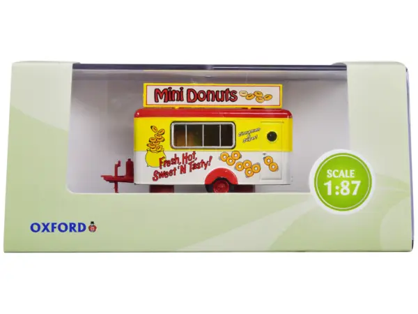 Mobile Food Trailer "Mini Donuts" 1/87 (HO) Scale Diecast Model by Oxford Diecast #1