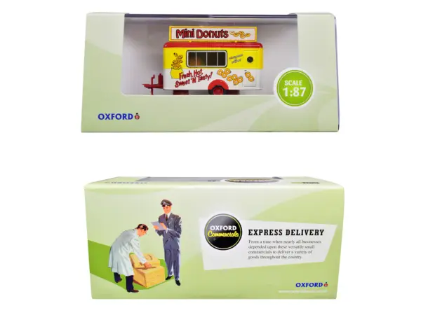 Mobile Food Trailer "Mini Donuts" 1/87 (HO) Scale Diecast Model by Oxford Diecast #3