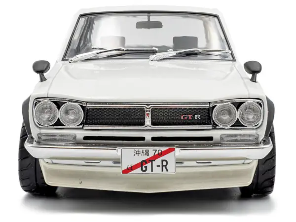 1970 Nissan Skyline (C10) Hakosuka RHD (Right Hand Drive) White 1/18 Diecast Model Car by Solido #5