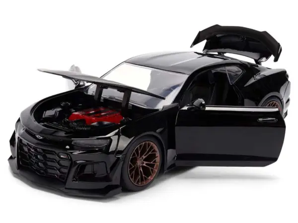2024 Chevrolet Camaro ZL1 1LE Black "Fast X" (2023) Movie "Fast & Furious 25th Anniversary" Series 1/24 Diecast Model Car by Jada #2