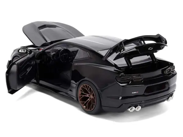 2024 Chevrolet Camaro ZL1 1LE Black "Fast X" (2023) Movie "Fast & Furious 25th Anniversary" Series 1/24 Diecast Model Car by Jada #4