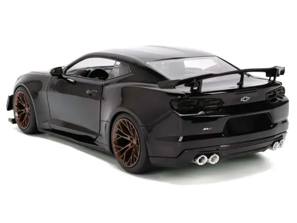 2024 Chevrolet Camaro ZL1 1LE Black "Fast X" (2023) Movie "Fast & Furious 25th Anniversary" Series 1/24 Diecast Model Car by Jada #5