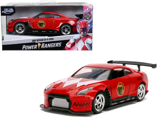 2009 Nissan GT-R (R35) Red Red Ranger's "Power Rangers" 1/32 Diecast Model Car by Jada #1