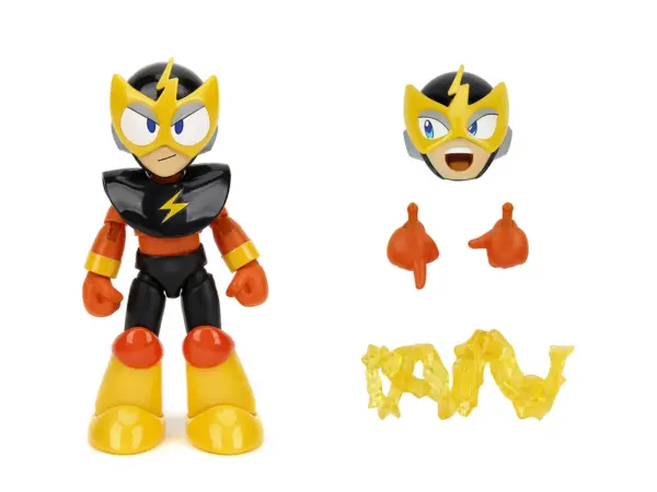 Elec Man 4.5" Moveable Figure with Accessories and Alternate Head and Hands "Mega Man" (1987) Video Game Model by Jada #2