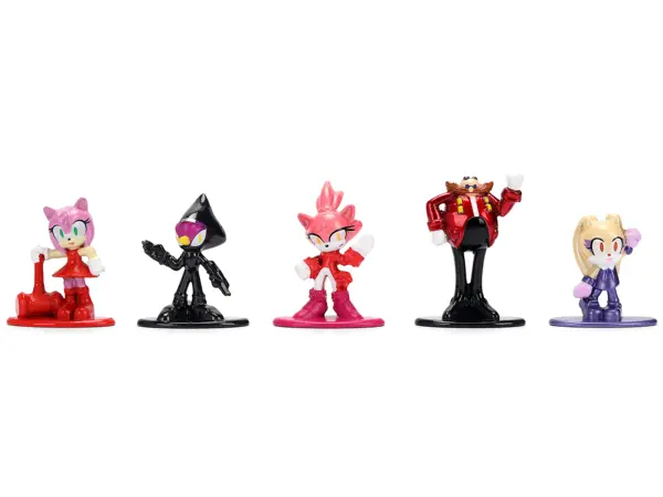 Set of 12 Diecast Figures "Sonic The Hedgehog" Video Games "Nano Metalfigs" Series Diecast Models by Jada #4