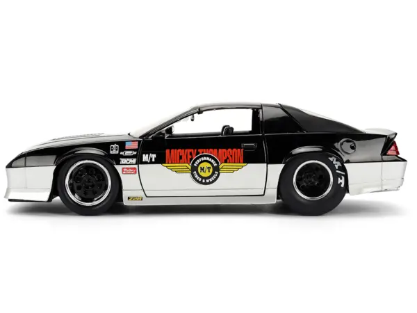1985 Chevrolet Camaro Z28 "Mickey Thompson" Black and Silver Metallic "Bigtime Muscle" Series 1/24 Diecast Model Car by Jada #3