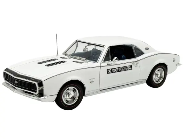 1967 Chevrolet Camaro RS/SS "Car Craft Test Car" White Limited Edition to 180 pieces Worldwide 1/18 Diecast Model Car by ACME #2
