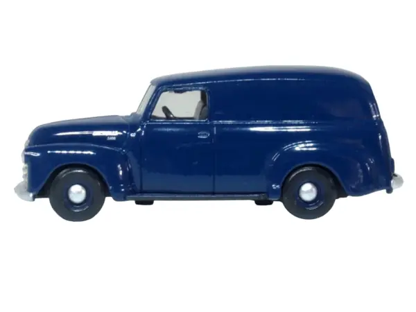 1950 Chevrolet Panel Van Mariner Blue 1/87 (HO) Scale Diecast Model Car by Oxford Diecast #2