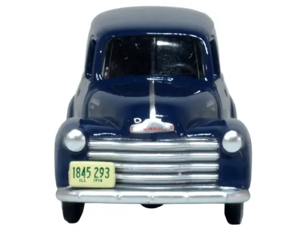 1950 Chevrolet Panel Van Mariner Blue 1/87 (HO) Scale Diecast Model Car by Oxford Diecast #4