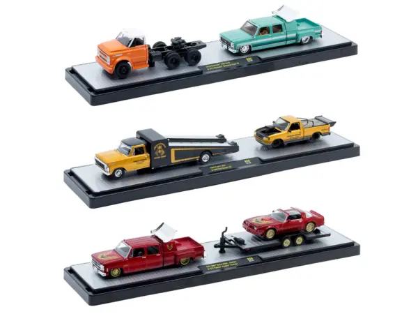 Auto Haulers Set of 3 Trucks Release 96 Limited Edition to 8000 pieces Worldwide 1/64 Diecast Models by M2 Machines #2