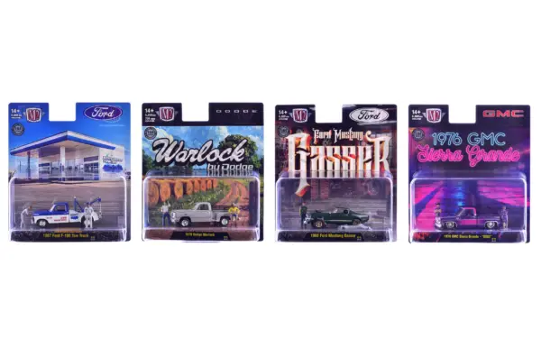 "Auto News" Release 19 Set of 4 Cars Limited Edition to 6000 pieces Worldwide 1/64 Diecast Model Cars by M2 Machines #1