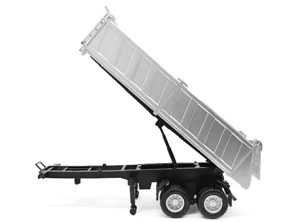 26ft Gravel Trailer Silver 1/87 (HO) Plastic Model by Promotex #2