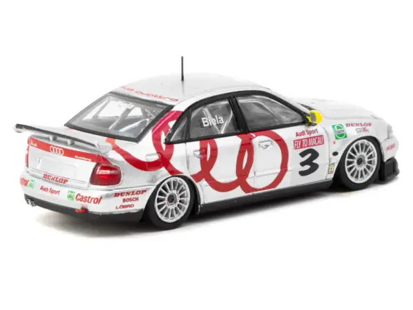 Audi A4 Quattro #3 Frank Biela Winner "Macau Guia Race" (1996) "Hobby64" Series 1/64 Diecast Model Car by Tarmac Works #3