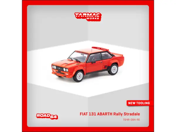 Fiat 131 Abarth Rally Stradale Red "Road64" Series 1/64 Diecast Model Car by Tarmac Works #4