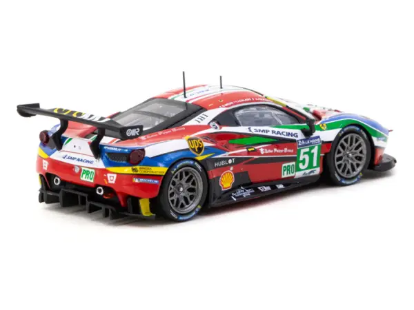 Ferrari 488 GTE #51 Gianmaria Bruni - Alessandro Pier Guidi - James Calado "AF Corse" "24 Hours of Le Mans" (2016) "Hobby64" Series 1/64 Diecast Model Car by Tarmac Works #3