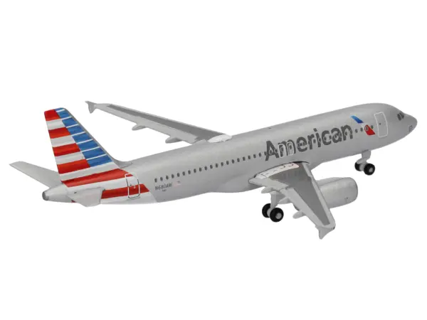 Airbus A320 Commercial Aircraft "American Airlines" (N680AW) Silver with Blue and Red Tail 1/500 Diecast Model Airplane by Herpa #5