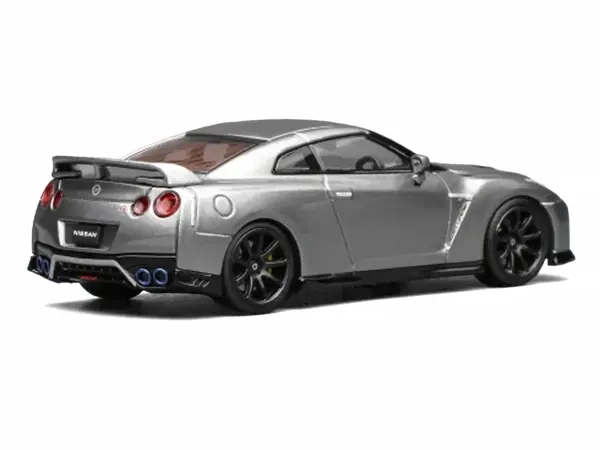 2020 Nissan GT-R (R35) Track Edition Engineered by NISMO RHD (Right Hand Drive) Dark Metal Gray Metallic "Senior 64" Series 1/64 Diecast Model Car by MotorHelix #4