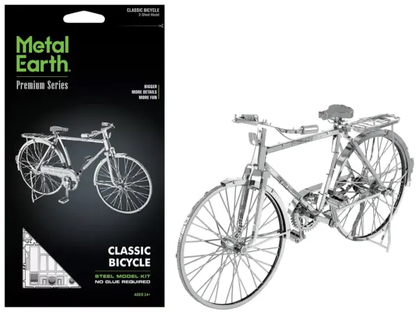 Model Kit Classic Bicycle "Bon Voyage" (Challenging Difficulty) Steel Model by Metal Earth #1