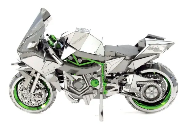Model Kit Kawasaki Ninja H2R Motorcycle (Expert Difficulty) Steel Model by Metal Earth #2