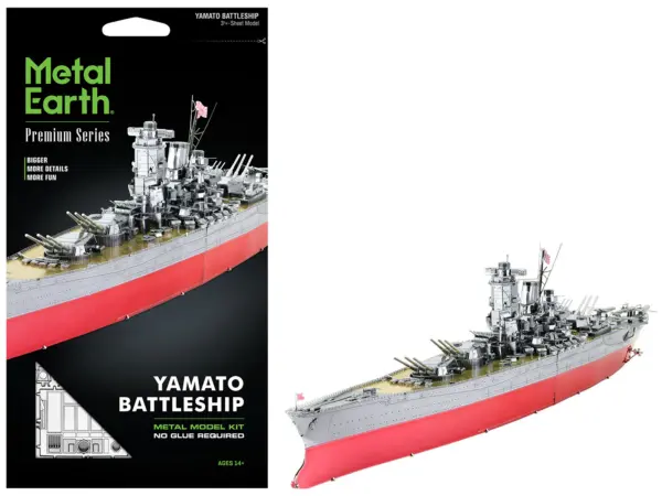 Model Kit Yamato Battleship "Imperial Japanese Navy" (Challenging Difficulty) Steel Model by Metal Earth #1