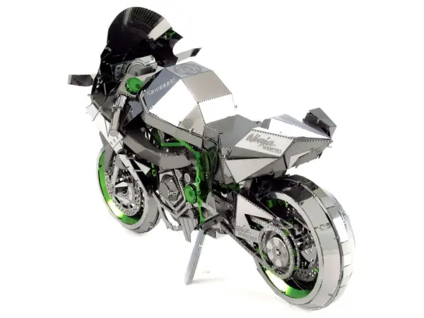 Model Kit Kawasaki Ninja H2R Motorcycle (Expert Difficulty) Steel Model by Metal Earth #4