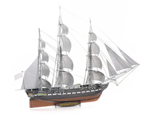 Model Kit USS Constitution Warship (Challenging Difficulty) Steel Model by Metal Earth #4