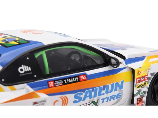 Nissan LB-Super Silhouette S15 SILVIA #555 Yukio Fausto "Formula Drift Japan" (2023) 1/18 Model Car by Top Speed #2