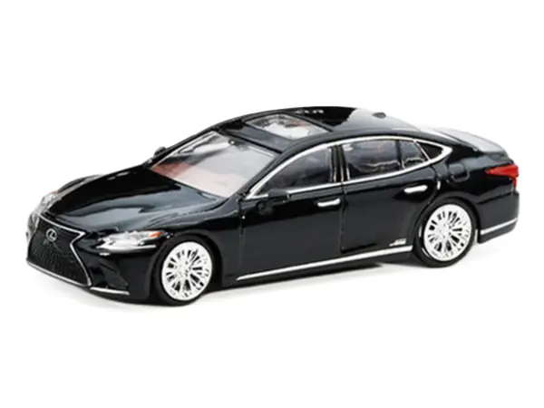 Lexus LS500h Black with Sunroof 1/64 Diecast Model Car by GCD x Enchery #2