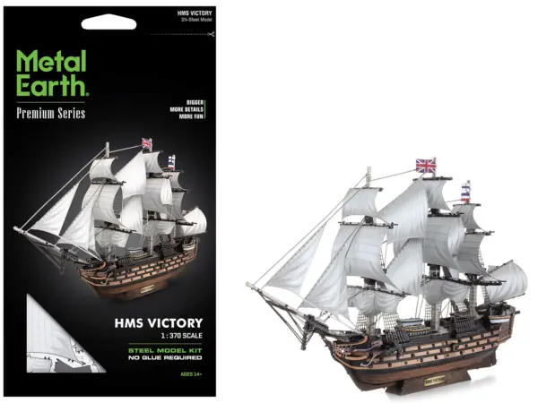 Model Kit HMS Victory British Navy Ship (Challenging Difficulty) Steel Model by Metal Earth #1