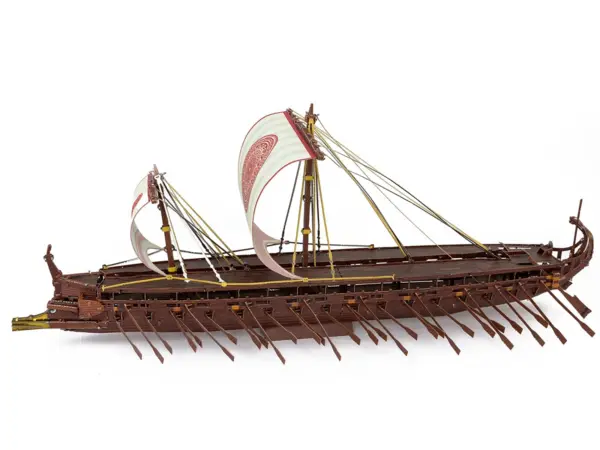 Model Kit Greek Trireme Warship (Expert Difficulty) Steel Model by Metal Earth #2