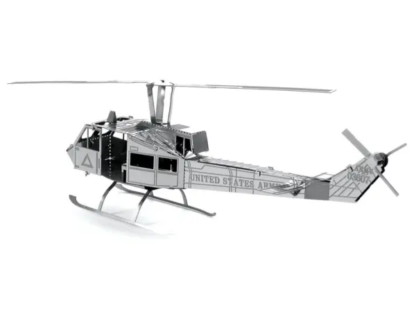 Model Kit Bell UH-1 Iroquois "Huey" Helicopter "United States Army" (Easy Difficulty) Steel Model by Metal Earth #2