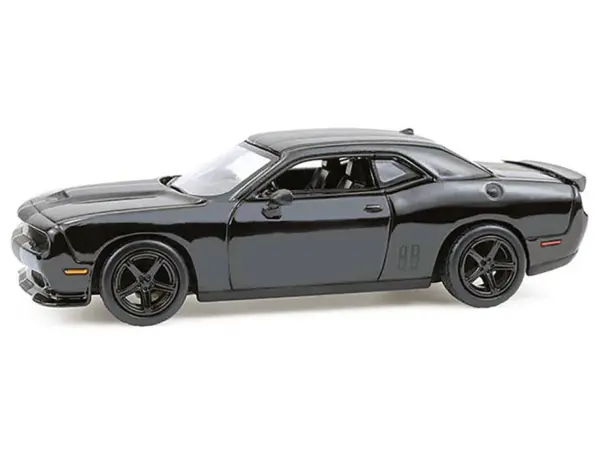 2016 Dodge Challenger R/T Hemi Black "Black Bandit" Series 30 1/64 Diecast Model Car by Greenlight #2