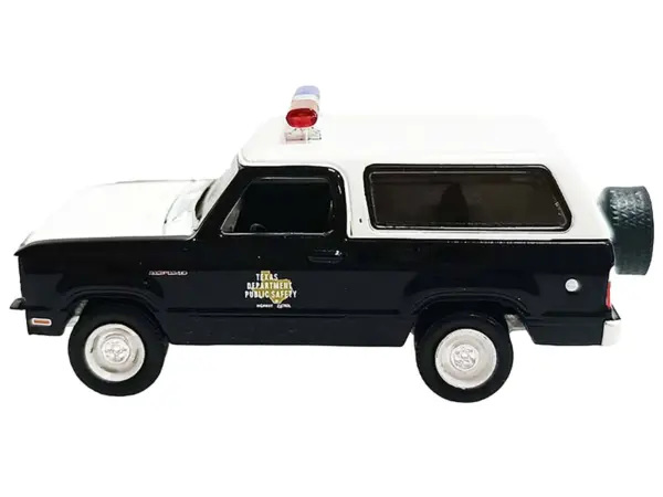 1978 Dodge Ramcharger Police Vehicle "Texas Department of Public Safety Highway Patrol" Black with White Hood and Top "Hobby Exclusive" Series 1/64 Diecast Model Car by Greenlight #2
