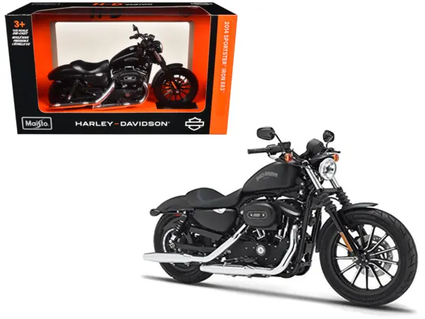 2014 Harley Davidson Sportster Iron 883 1/12 Diecast Motorcycle Model by Maisto #1