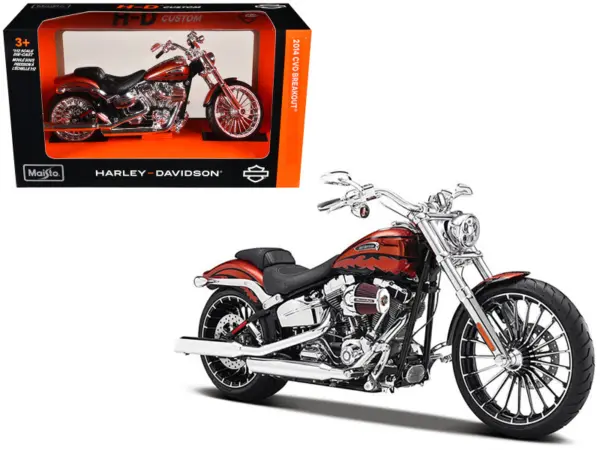 2014 Harley Davidson CVO Breakout Orange 1/12 Diecast Motorcycle Model by Maisto #1