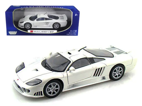 Saleen S7 White 1/18 Diecast Model Car by Motormax #1